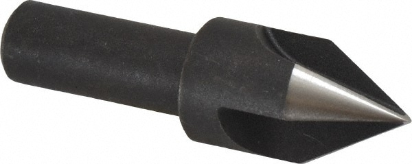 Cleveland C46174 3/4" Head Diam, 1/2" Shank Diam, 3 Flute 60° High Speed Steel Countersink Image