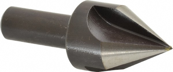 Cleveland C46180 1" Head Diam, 1/2" Shank Diam, 3 Flute 60° High Speed Steel Countersink Image