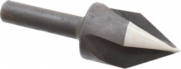 1-1/4" Head Diam, 1/2" Shank Diam, 3 Flute 60° High Speed Steel Countersink