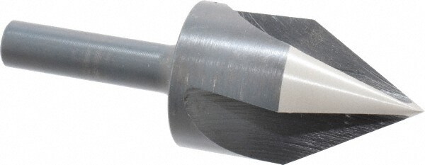 1-1/2" Head Diam, 3/4" Shank Diam, 3 Flute 60° High Speed Steel Countersink