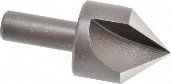 1-1/4" Head Diam, 1/2" Shank Diam, 3 Flute 82° High Speed Steel Countersink