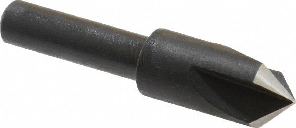 Cleveland C46158 3/8" Head Diam, 1/4" Shank Diam, 3 Flute 90° High Speed Steel Countersink Image