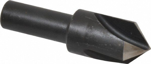 3/4" Head Diam, 1/2" Shank Diam, 3 Flute 90° High Speed Steel Countersink