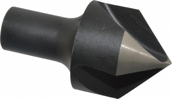 1-1/2" Head Diam, 3/4" Shank Diam, 3 Flute 90° High Speed Steel Countersink