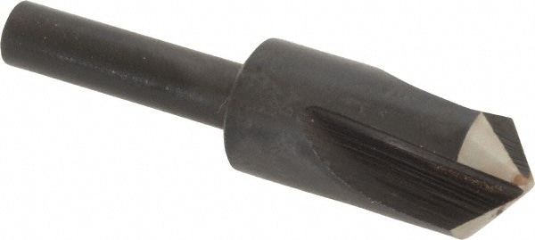 Cleveland C46165 1/2" Head Diam, 1/4" Shank Diam, 3 Flute 100° High Speed Steel Countersink Image