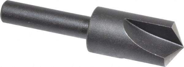 Cleveland C46167 1/2" Head Diam, 1/4" Shank Diam, 3 Flute 120° High Speed Steel Countersink Image