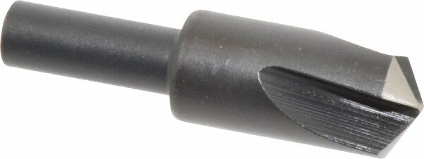 5/8" Head Diam, 3/8" Shank Diam, 3 Flute 120° High Speed Steel Countersink