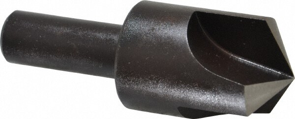 1" Head Diam, 1/2" Shank Diam, 3 Flute 120° High Speed Steel Countersink