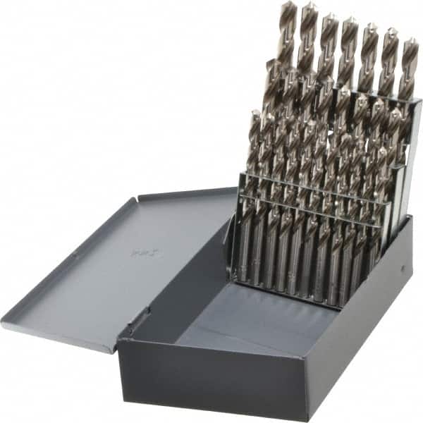 Cleveland drill index-with drill bits 1/16 To 1/2 By 1/64 HHS Jobbers USA 29 Pcs 
