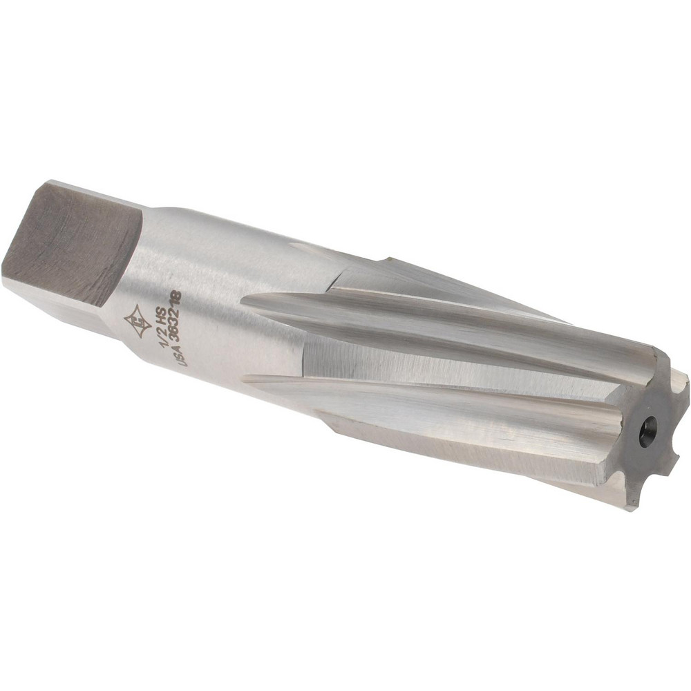 1/2" Pipe, 3/4" Diam, 0.665" Small End Diam, Straight Shank, 1-3/8" Flute, Taper Pipe Reamer
