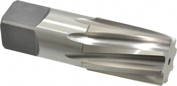 Cleveland C24987 1" Pipe, 1.212" Diam, 1.103" Small End Diam, Straight Shank, 44.45mm Flute, Taper Pipe Reamer Image