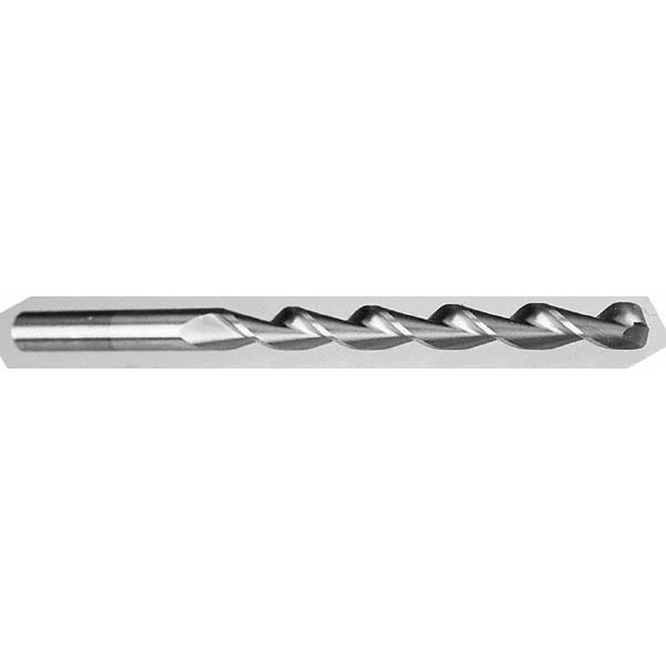 Jobber Length Drill Bit: #22 (0.1570) Dia, 135 deg, Cobalt - TiAlN Finish, 3-1/8" OAL, Right Hand Cut, Parabolic Flute, Straight Shank