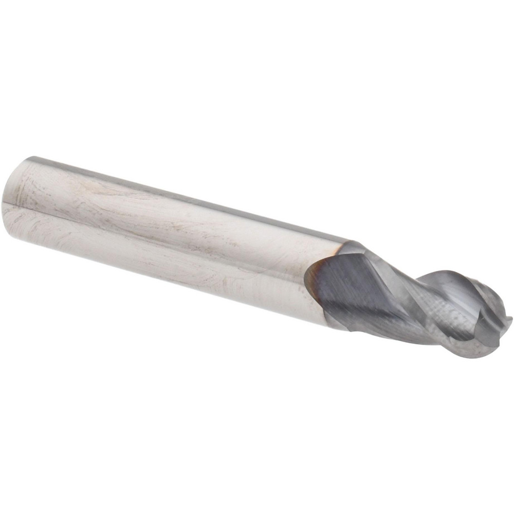 Accupro 335S2812BNC4 Ball End Mill: 0.2813" Dia, 0.4375" LOC, 3 Flute, Solid Carbide Image