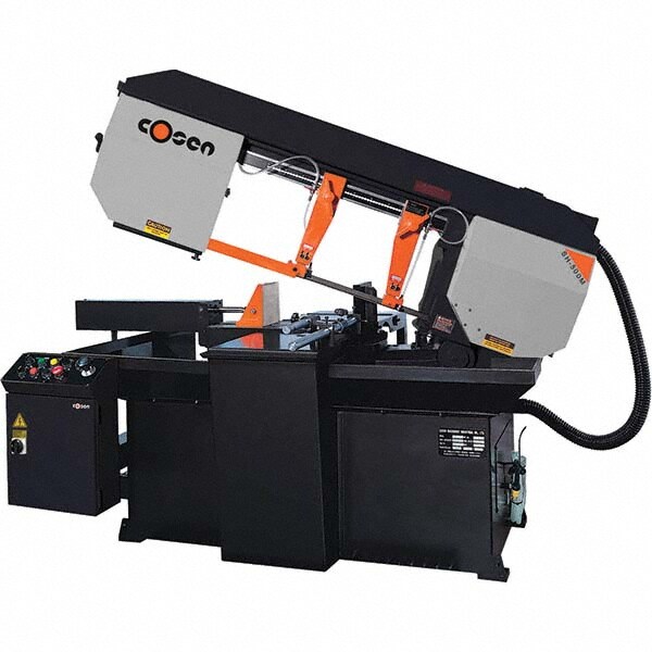 Horizontal Bandsaw: 11 x 19.7" Rectangular, 13" Round Capacity, Step Pulley Drive