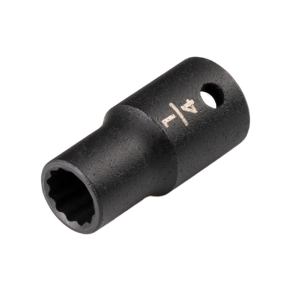 Tekton Impact Socket: 1/4" Drive, 1/4" Socket, Impact Drive - 12-Point, 0.98" OAL, Manganese Phosphate | Part #SID02206