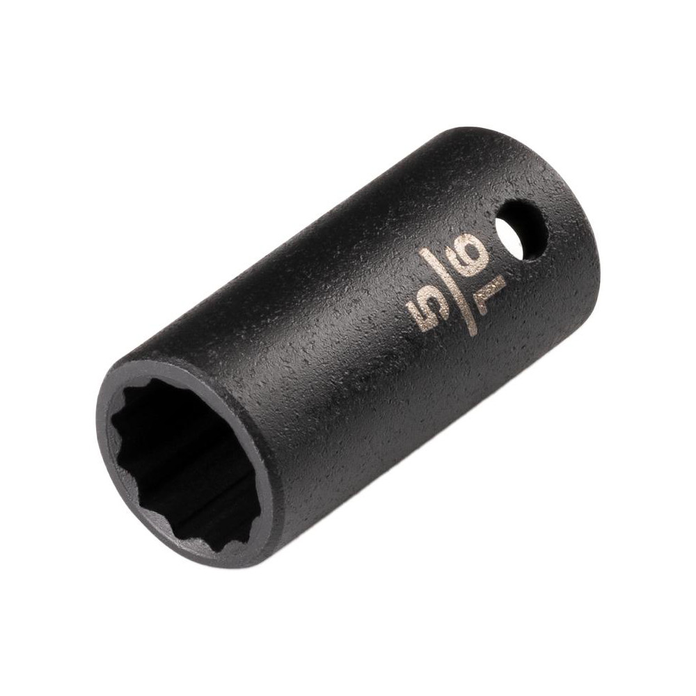 Tekton Impact Socket: 1/4" Drive, 5/16" Socket, Impact Drive - 12-Point, 0.98" OAL, Manganese Phosphate | Part #SID02208