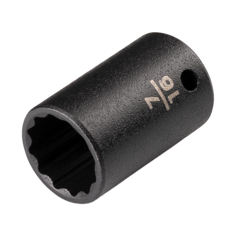 Tekton Impact Socket: 1/4" Drive, 7/16" Socket, Impact Drive - 12-Point, 0.98" OAL, Manganese Phosphate | Part #SID02211