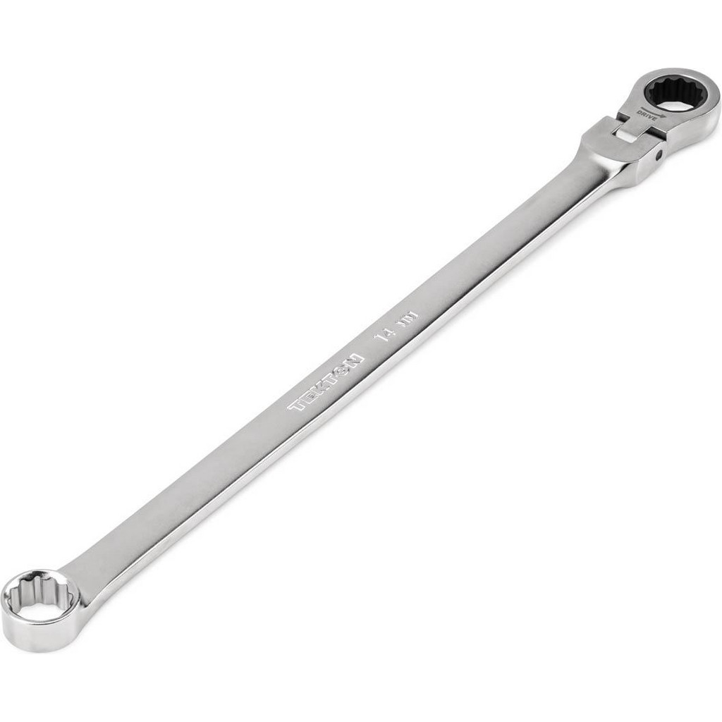 Tekton Box End Wrench: 9 mm, 12 Point, Double End - 0 deg Head Angle, Steel, Satin & Chrome Finish | Part #WRB35409