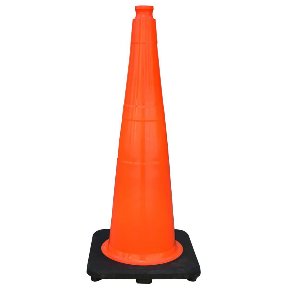 Cone with Base: Polyvinylchloride, 28" OAH, Orange