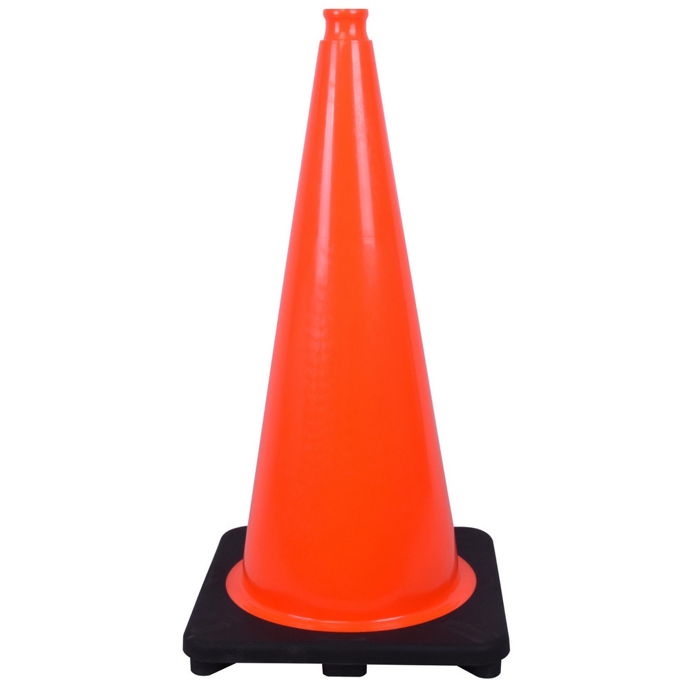 Cone with Base: Polyvinylchloride, 28" OAH, Orange