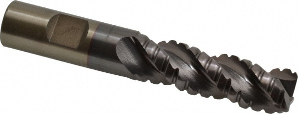 Cleveland C40066 Corner Radius End Mill: 3/4" Dia, 2-1/2" LOC, 0.12" Radius, 3 Flutes 