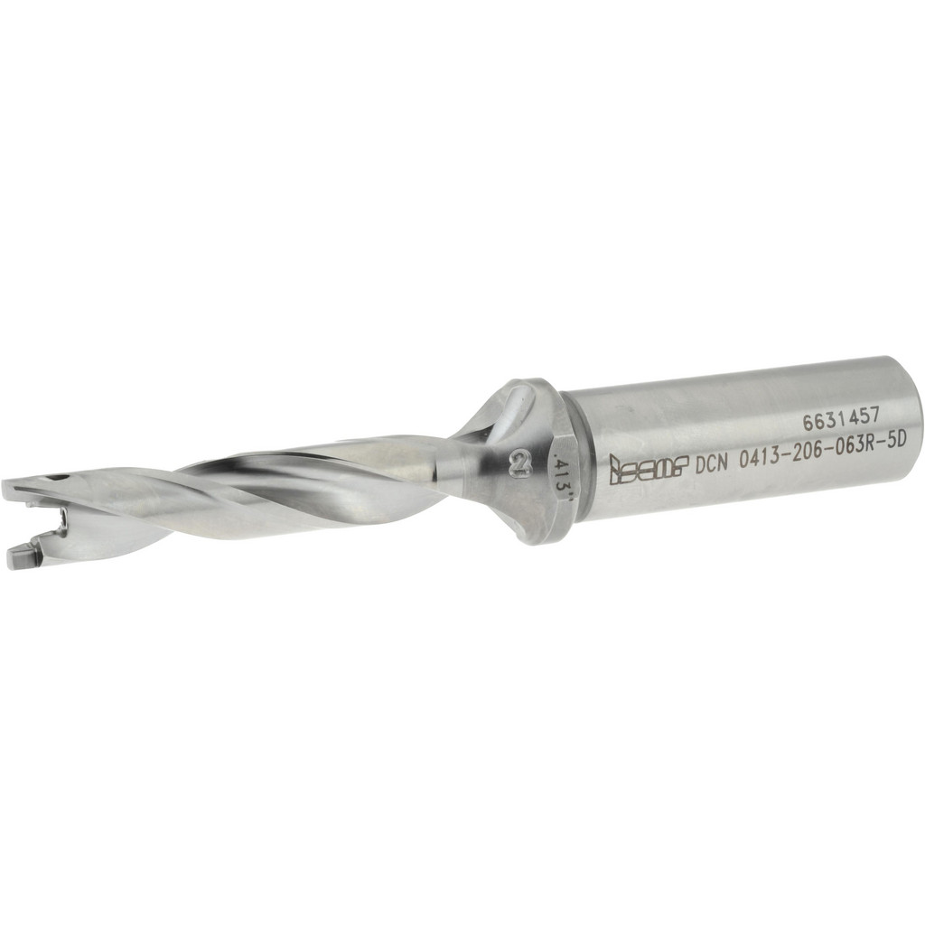 Iscar 3202624 Replaceable Tip Drill: 0.413 to 0.429 Drill Dia, 2.06" Max Depth, 0.625 Straight-Cylindrical Shank Image
