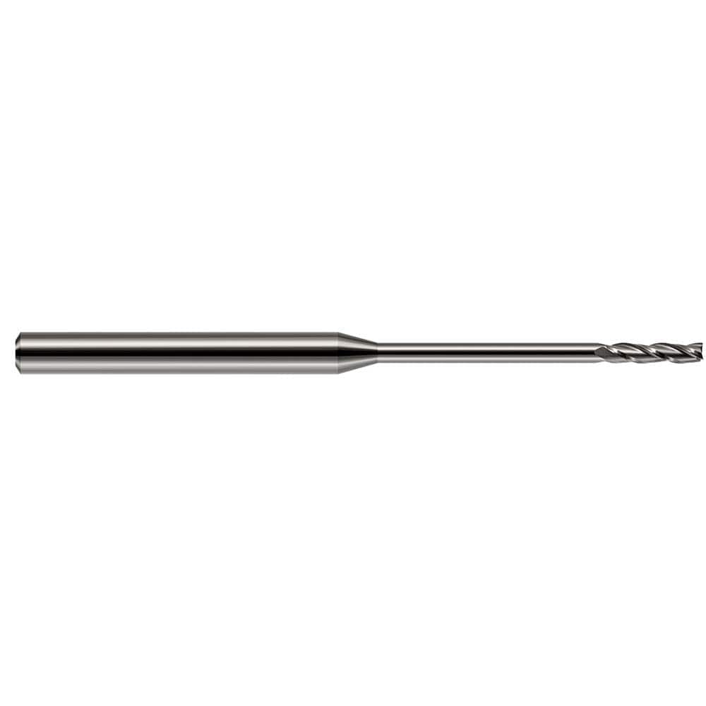 Harvey Tool 13662 Square End Mill: 1/16 Dia, 1/2 LOC, 1/8 Shank Dia, 2-1/2 OAL, 3 Flutes, Solid Carbide 