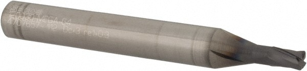 Seco 19450 Corner Radius End Mill: 0.1181" Dia, 0.1575" LOC, 0.0118" Radius, 4 Flutes, Solid Carbide Image