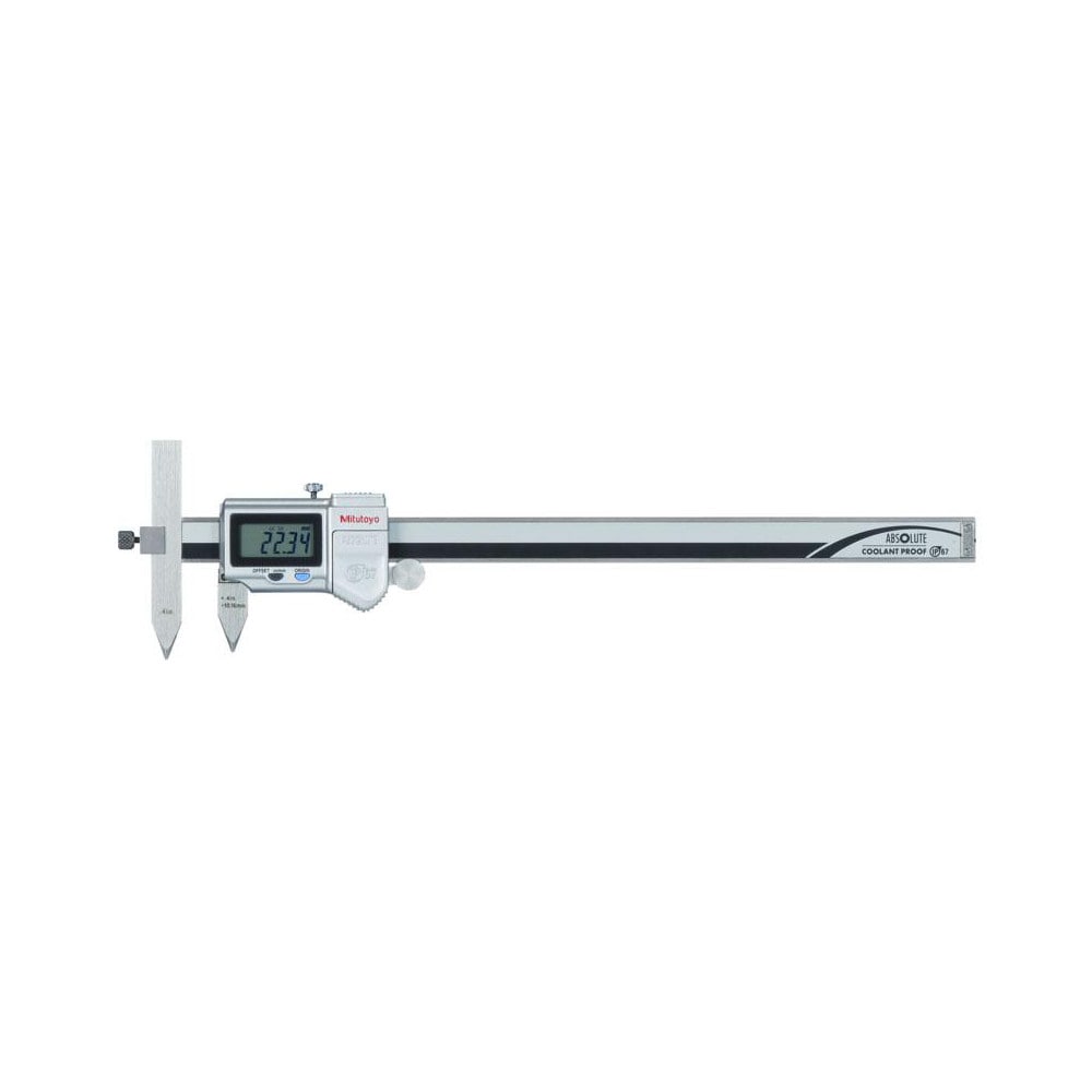 Electronic Caliper: 0 to 8", 0.0005" Resolution, IP67