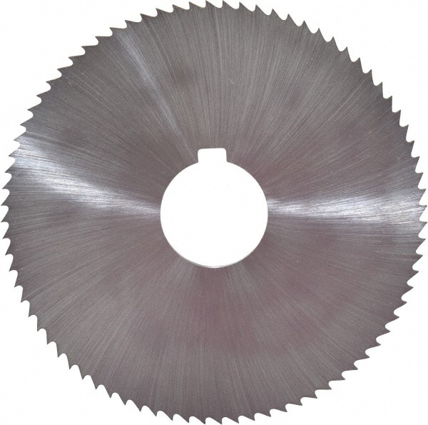 Controx 11601011980001 Slitting & Slotting Saw: 4" Dia, 0.0781" Thick, 1" Arbor Hole, 80 Teeth, Cobalt Image