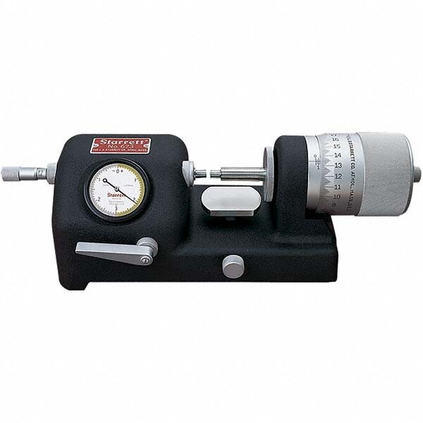 Mechanical Bench Micrometers; Thimble Type: Speeder ; Measuring Face Material: Carbide ; Finish/Coating: Satin Chrome ; Includes: Case