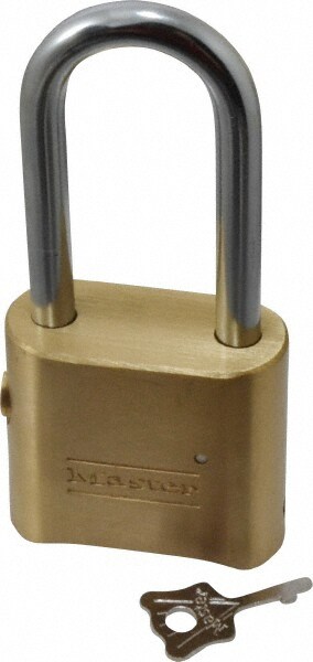 Combination Lock: Solid Brass, 2" Wide
