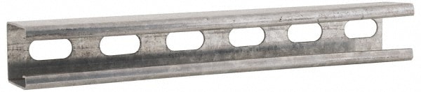 Cooper B-Line 78101121330 10 Long x 1-5/8" Wide x 1-5/8" High, 12 Gauge, Strip Steel, Half Slot Framing Channel & Strut 