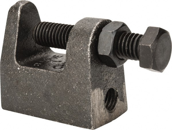 Cooper B-Line 78101170509 Wide & Top Jaw Clamp: 1/8 to 1-1/4" Flange Thickness, 2-3/16" Flange Width, 1/2" Rod 