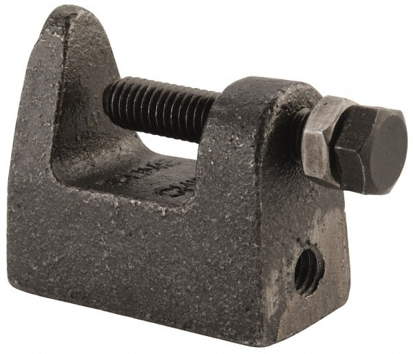 Cooper B-Line 78101170499 Wide & Top Jaw Clamp: 1/8 to 1-1/4" Flange Thickness, 2" Flange Width, 3/8" Rod 