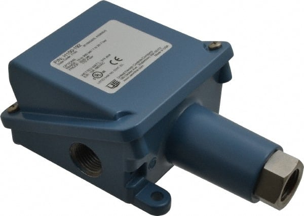 United Electric Controls H100-192 General Purpose Diaphragm Pressure Switch: 15 psi to 300 psi, 1/2" NPTF Thread 