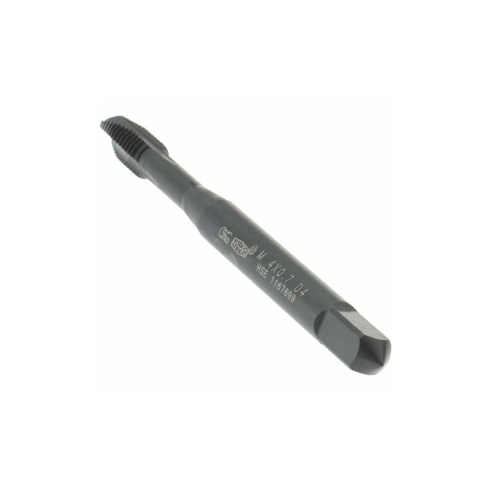 Spiral Flute Threading Tap M2X0.4 Thread Size Nitriding Coated HSS Tool 2Pcs