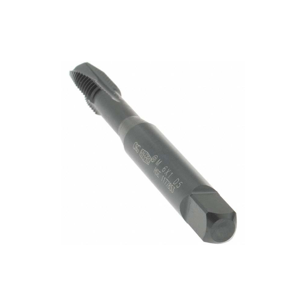 OSG M6x1.00 Metric Coarse 6H 3 Flute Oxide Finish Vanadium High Speed Steel Spiral Point Tap