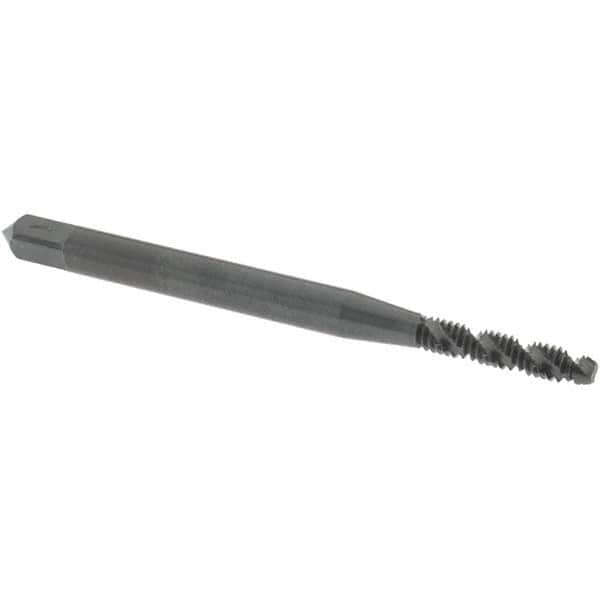 OSG 2906001 Spiral Flute Tap: #3-48, UNC, 2 Flute, Modified Bottoming, 2B Class of Fit, Vanadium High Speed Steel, Oxide Finish 