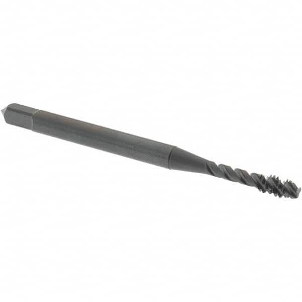 OSG 2916501 Spiral Flute Tap: #4-40, UNC, 3 Flute, Modified Bottoming, Vanadium High Speed Steel, Oxide Finish 