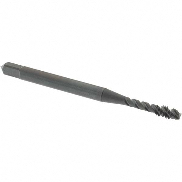 OSG 2916501 Spiral Flute Tap: #4-40, UNC, 3 Flute, Modified Bottoming, Vanadium High Speed Steel, Oxide Finish Image