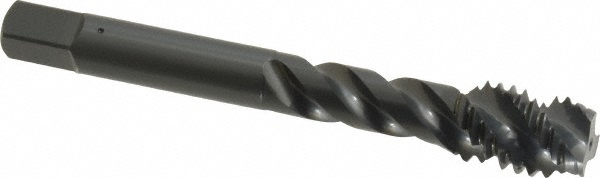 OSG 2942001 Spiral Flute Tap: 7/16-14, UNC, 3 Flute, Modified Bottoming, Vanadium High Speed Steel, Oxide Finish Image