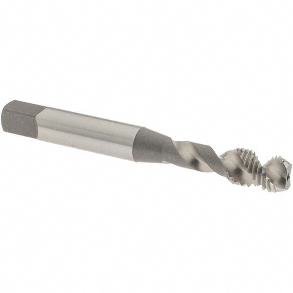 Spiral Flute Tap: 5/16-24 UNF, 2 Flutes, Modified Bottoming, 2B Class of Fit, Vanadium High Speed Steel, Bright/Uncoated