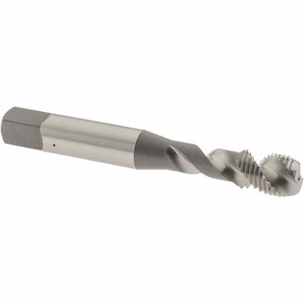 OSG 2958000 Spiral Flute Tap: 3/8-24, UNF, 2 Flute, Modified Bottoming, 3B Class of Fit, Vanadium High Speed Steel, Bright/Uncoated Image