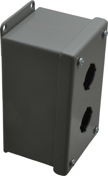 Cooper B-Line 78205170065 2 Hole, 1.203 Inch Hole Diameter, Steel Pushbutton Switch Enclosure Image