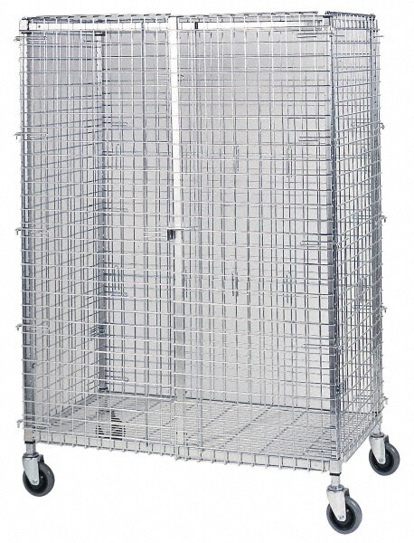 Steel Wire Security Cart: 1,200 lb Capacity
