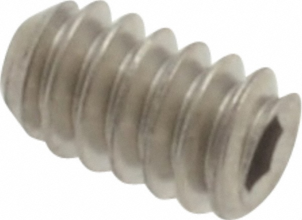 Value Collection 703105PR Set Screw: #4-40 x 3/16", Flat Point, Stainless Steel, Austenitic Grade A2 Image