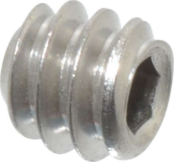 Value Collection 703183PR Set Screw: #6-32 x 1/8", Flat Point, Stainless Steel, Austenitic Grade A2 Image