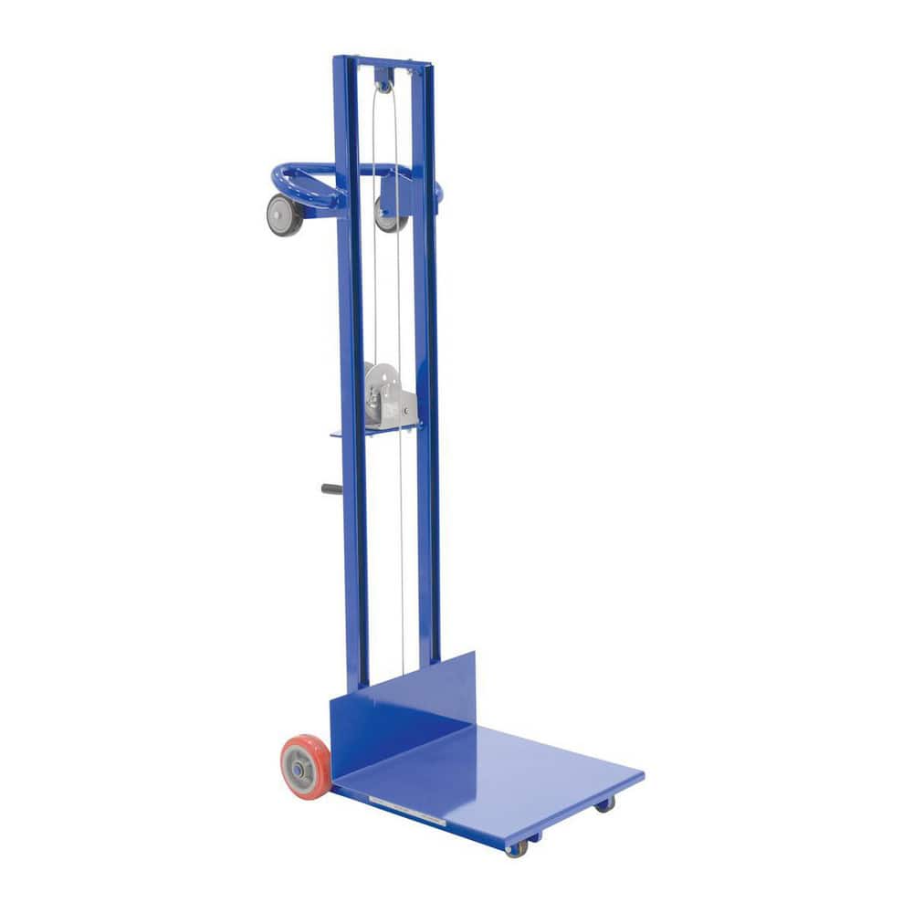  LLW-202058-FW Mobile Hand Lift Table: 500 lb Capacity, 3.13 to 58" Lift Height, 20" Platform Width, 20" Platform Length 