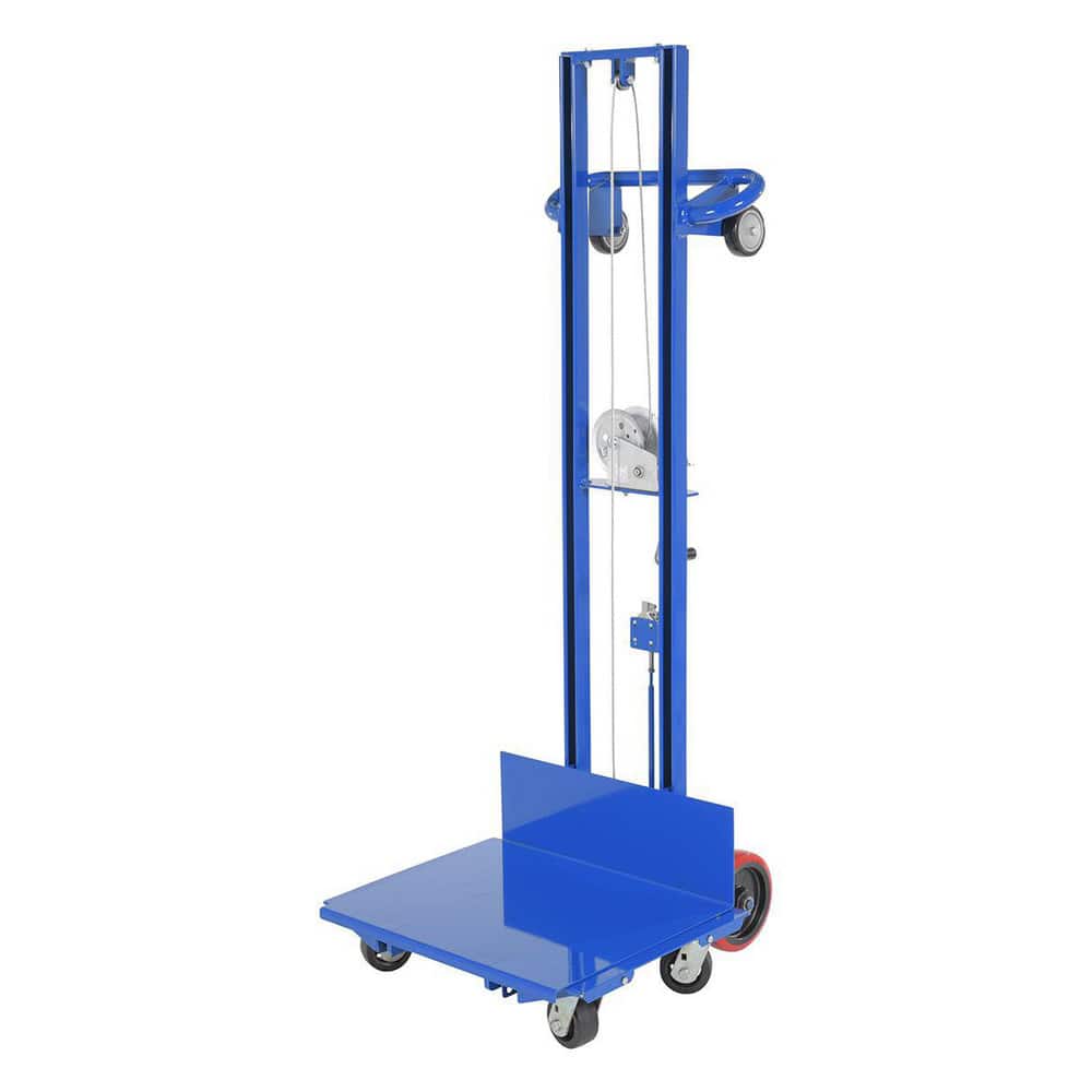 LLW-242060-4SFL Mobile Hand Lift Table: 500 lb Capacity, 6.13 to 60" Lift Height, 20" Platform Width, 20" Platform Length 